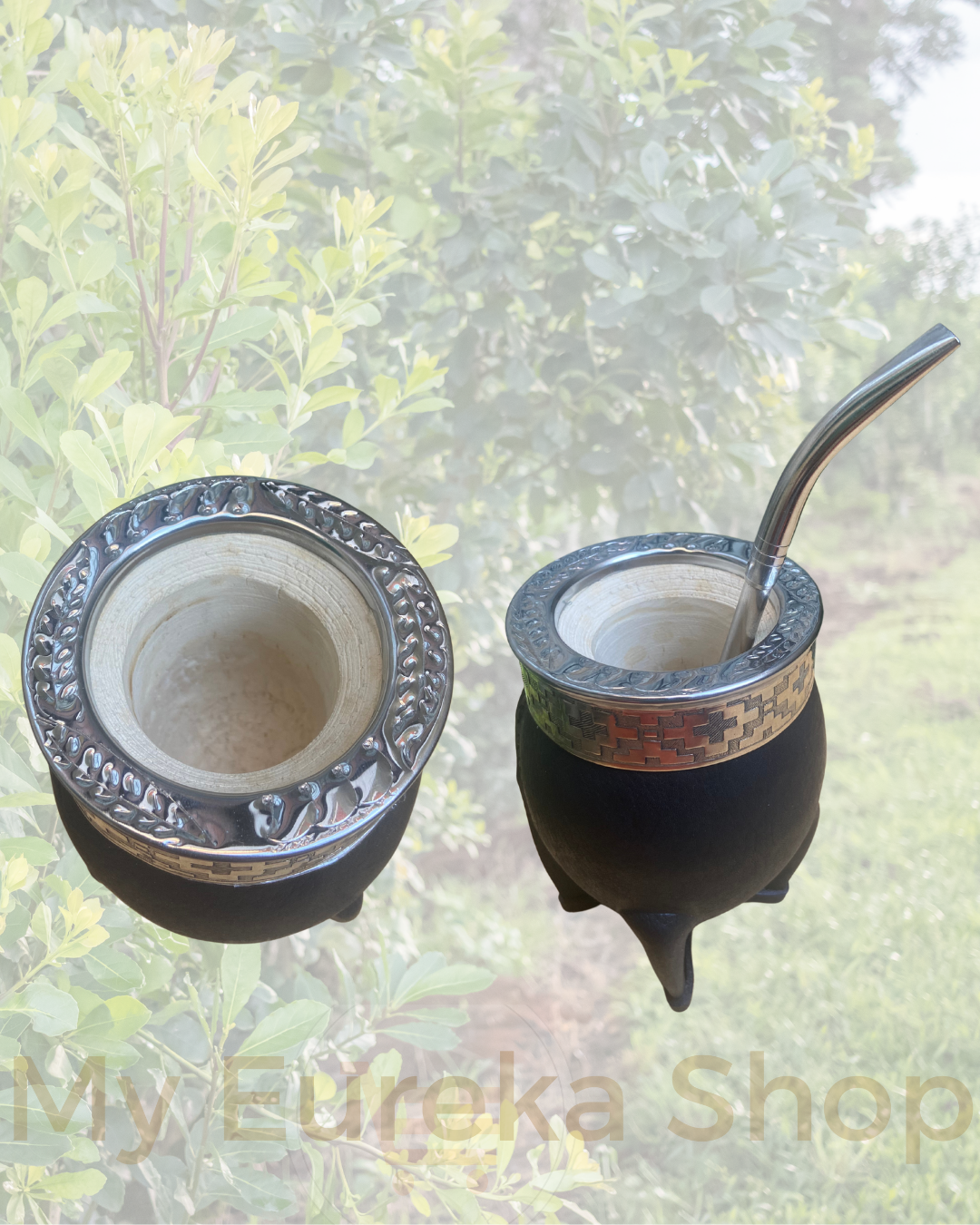 Mate Artesanal Alpaca Cincelado